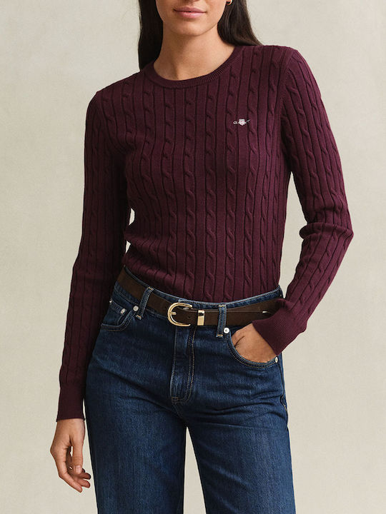 Gant Stretch Πουλόβερ Bordeux