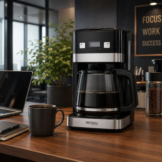 Kraft & Dele Cafetieră cu filtru programabilă 1200W