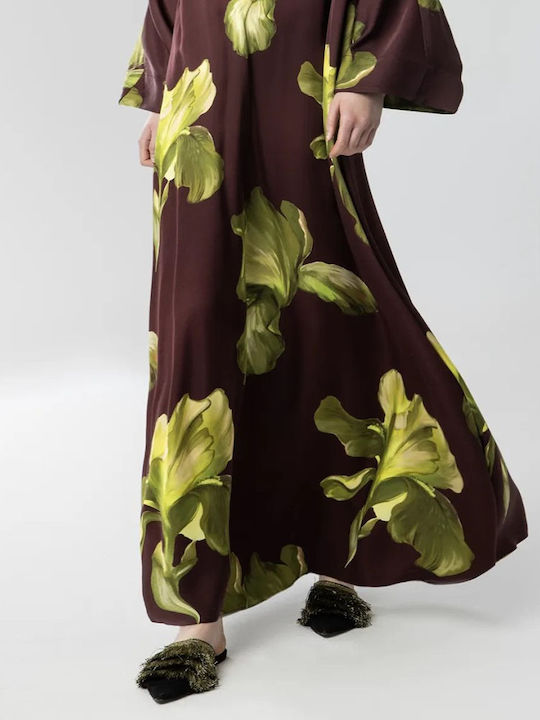 Sommer Wickel Damenkleid Blumen