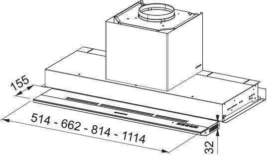 Franke Mythos Συρόμενος Απορροφητήρας 120cm Inox
