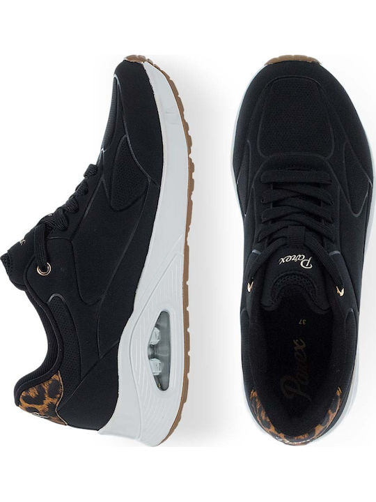 Women's Chunky Black Sneakers