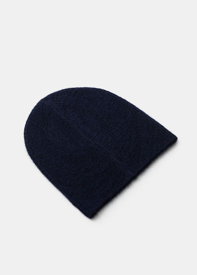 Beanie Unisex Σκούφος Πλεκτός σε Navy Μπλε χρώμα