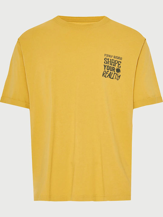 Funky Buddha T-shirt Oil Yellow Yellow