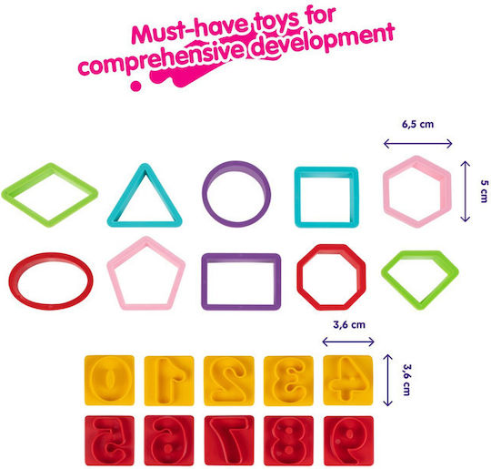 Genio Kids Cuttere pentru Plasticină pentru 3+ Ani 50 buc