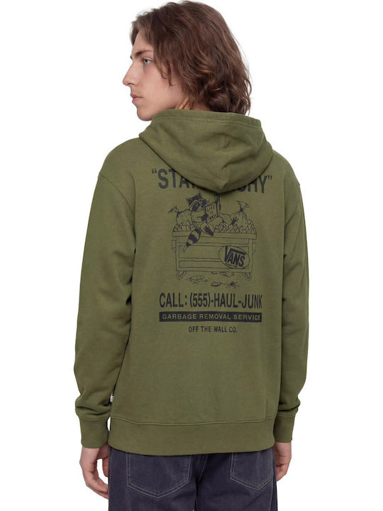 Trashy Pullover Φούτερ με Κουκούλα Πράσινο