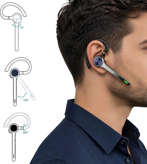 Blavec Talk 1 In-Ear Bluetooth Handsfree Headset with Charging Case Black