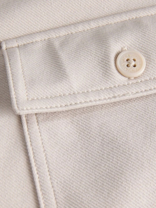 Langärmelig Overshirt In Beige