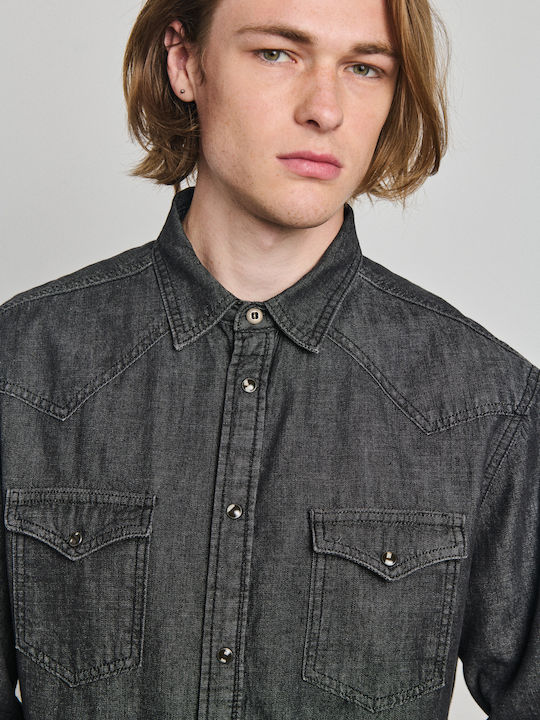 Long Sleeve Shirt in Regular Fit Grey