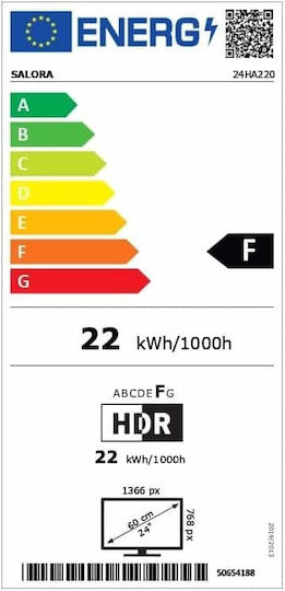 Salora Smart Televizor 24" HD Ready LED 24HA220 HDR (2022)