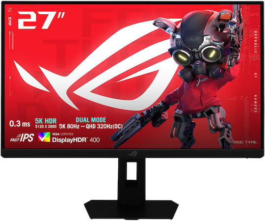 Asus ROG Strix 5K XG27JCEG IPS HDR Gaming Монитор 27" 5120x2880 с Време на реакция 0.3ms GTG