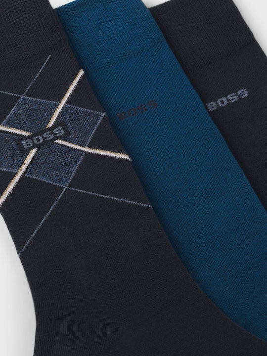Boss Ανδρικές Κάλτσες Σκούρο Μπλε 3Pack Boss Ανδρικές Κάλτσες Σκούρο Μπλε 3Pack