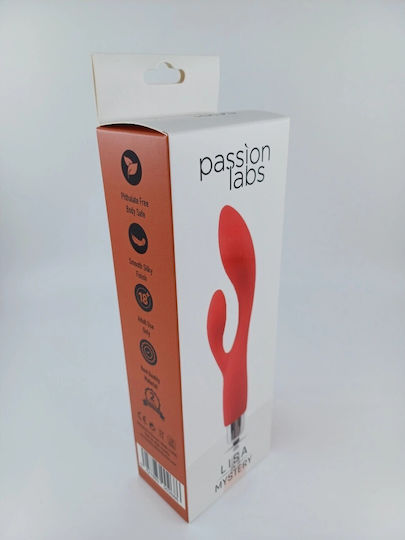 Passion Labs Vibrator Rabbit Roșu