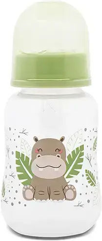 Lorelli Plastic Baby Bottle Anti-colic with Silicone Teat for 0+ Months Green 125ml