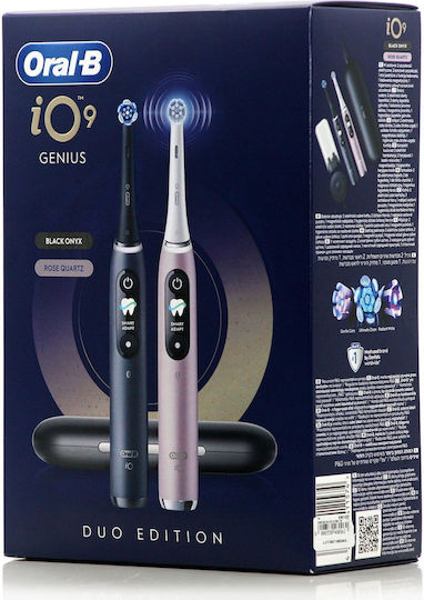 Oral-B Io Series 9 Duo Elektrische Zahnbürste mit Drucksensor Schwarz