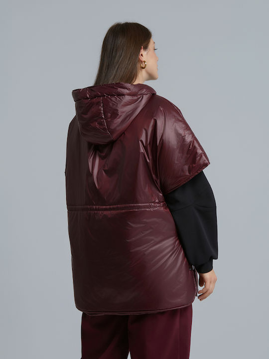 Дамско Puffer Якето Бордо 8604.4008.Н-bordeaux