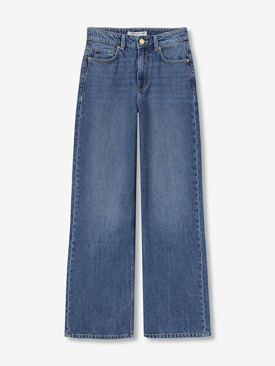 Hochbund Damen Jeans Hose in Entspannte Passform