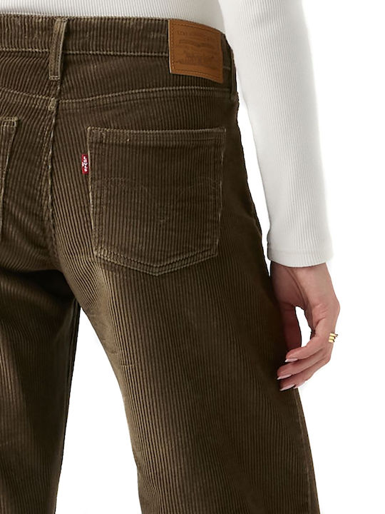 Damen Jeans Hosen in Entspannt Passform Braun