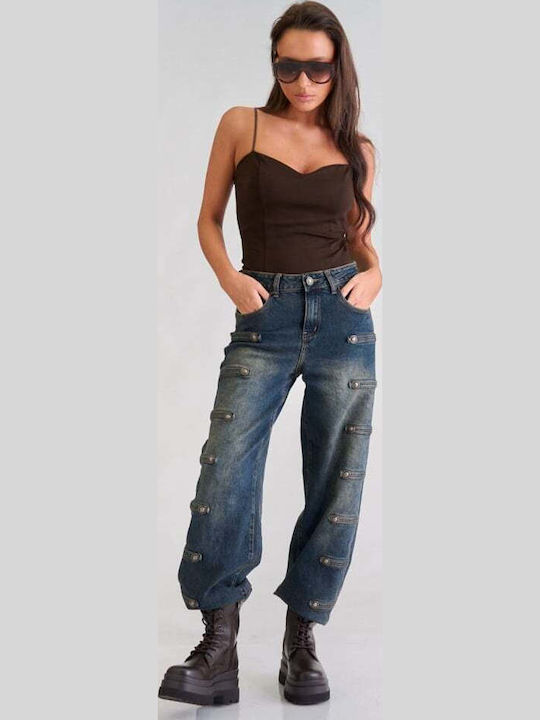 Damen Jeans Hosen in Balloon Bein Stil