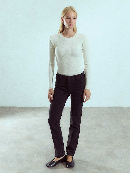 Celestino Women's Monochrome Black Jeans