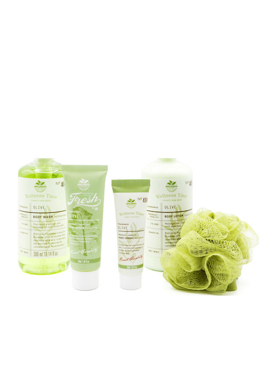 Becasan Olive Wellness Time Skin Care Set for Moisturizing & Body Cleaning