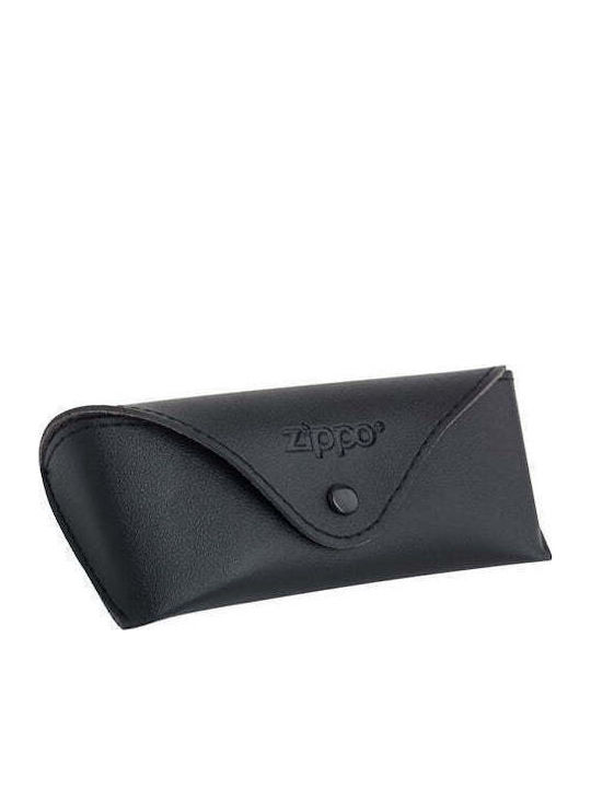 Zippo Unisex Sunglasses with Green Plastic Frame and Blue Lens