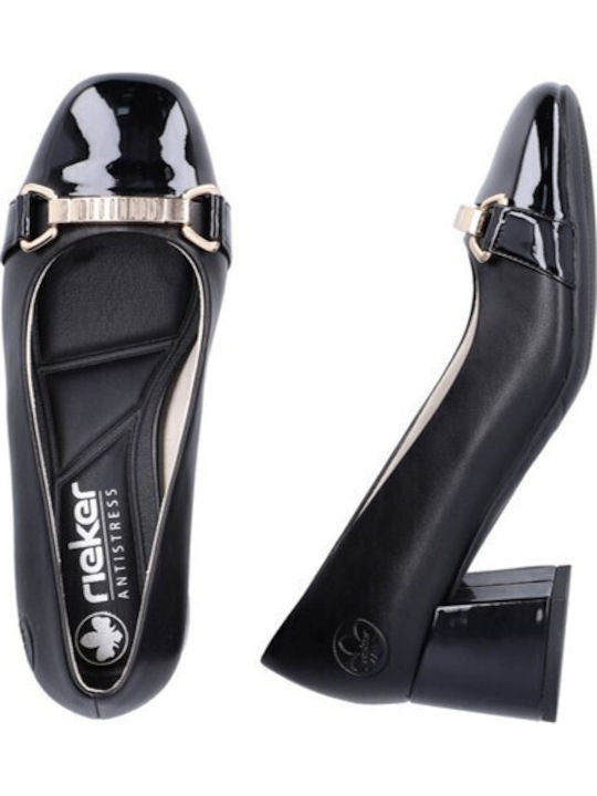 Leder Pumps Schwarz
