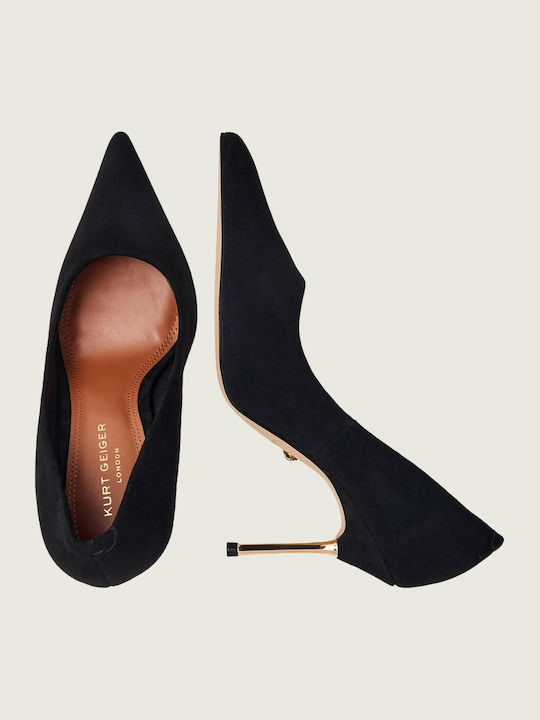 Wildleder Pumps Schwarz