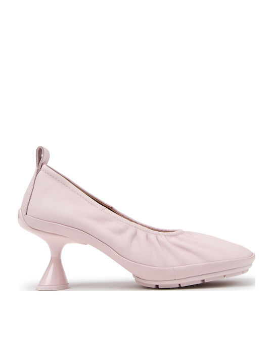 Leder Pumps Rosa