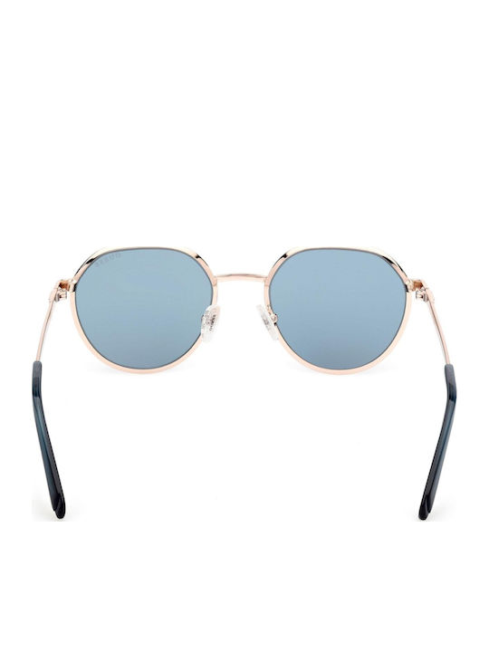 Guess Unisex Ochelari de soare cu Rose Gold Cadru