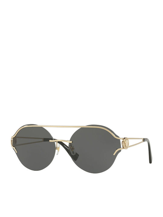 Damen Sonnenbrille mit Gold Metall Gestell