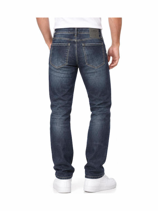 Men's Jeans Pants Relaxed Straight Fit Blue
