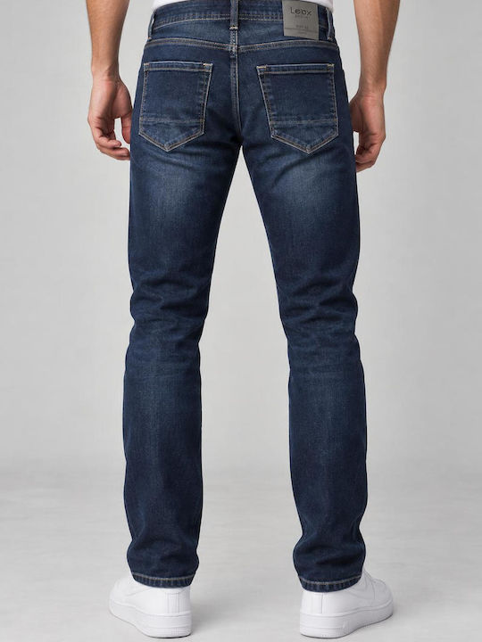 Мъжки Джинсов Панталон Relaxed Straight Fit Тъмносин