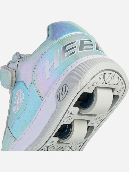 Kinder Sneaker mit Rollen Silber
