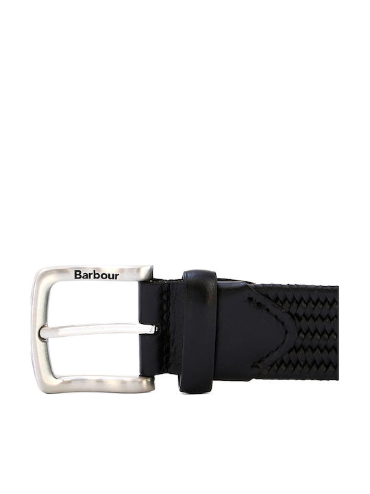 Elastische Herren Gürtel Leder Schwarz