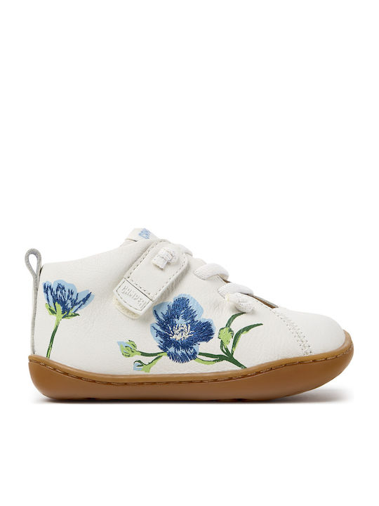 Peu Cami Leder Kinderstiefel Weiß