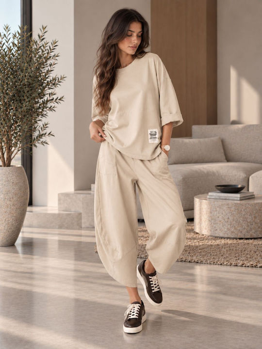 Ecru Sweat Set
