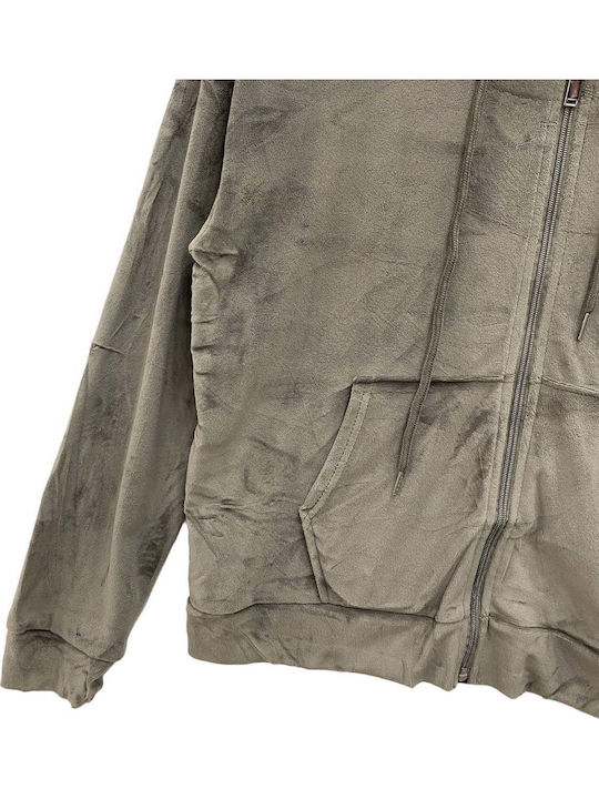 Samt Damen Jogginghosen Khaki