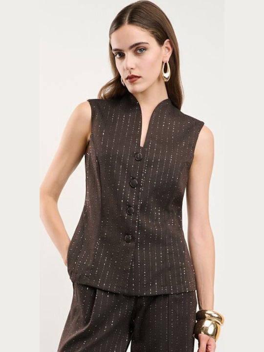 Women's Brown Vest