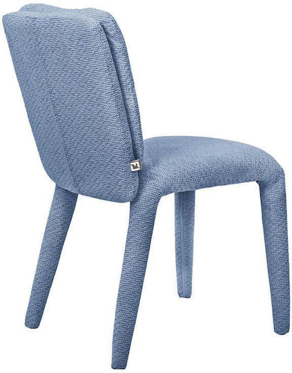 Seranova Dining Chairs with Blue Fabric Upholstery 2 Pieces 46x62x86cm