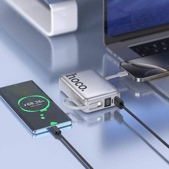 Hoco Q39 Power Bank 20000mAh 22.5W με Θύρα USB-A και Θύρα USB-C Power Delivery / Quick Charge Λευκό