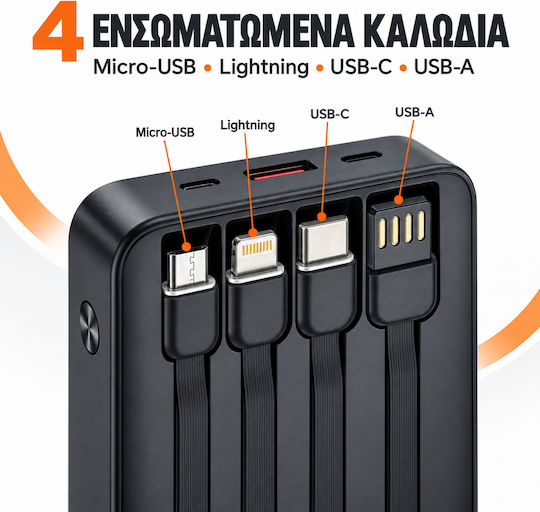 Amaya APB-F229 Power Bank 20000mAh 22.5W Schwarzes