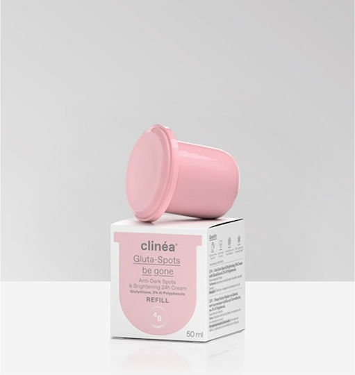 Clinea Gluta-Spots Be Gone Light Refill 24h Face Cream for Dark Spots Brightening & Redness with Hyaluronic Acid & Niacinamide 50ml