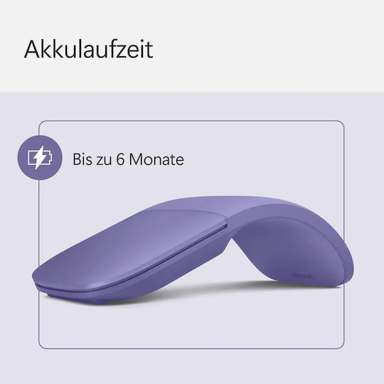 Microsoft Surface Arc Kabellose Bluetooth Maus Lila