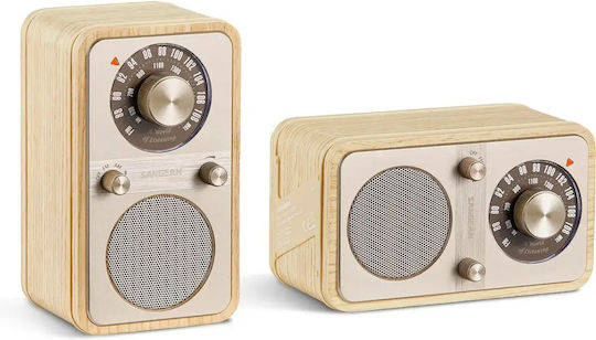 Sangean WR-7 Plus Tabletop Radio Moonlight Oak