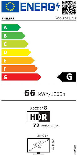Smart Τηλεόραση 48" 4K UHD LED Ambilight (2026) 48OLED911/12