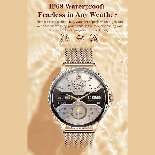 Smartwatch Microwear I225 Gold Steel