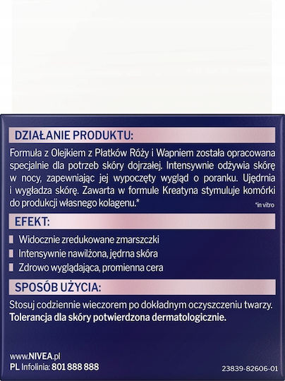 Nivea Vital Radiant Skin Rich Cream Face Night 50ml