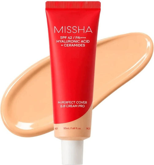 Missha M Perfect Cover BB Light Moisturizing Face Day Cream with SPF42 50ml