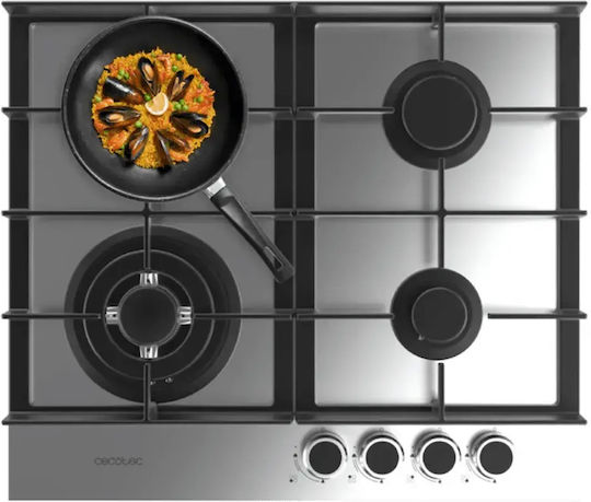 Cecotec Bolero Squad G 4400 F Plită Pe Gaz Autonomă Inox 58.3x51cm Argintie