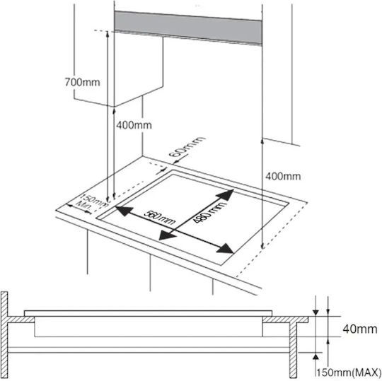 Cecotec Bolero Squad G 4400 F Plită Pe Gaz Autonomă Inox 58.3x51cm Argintie